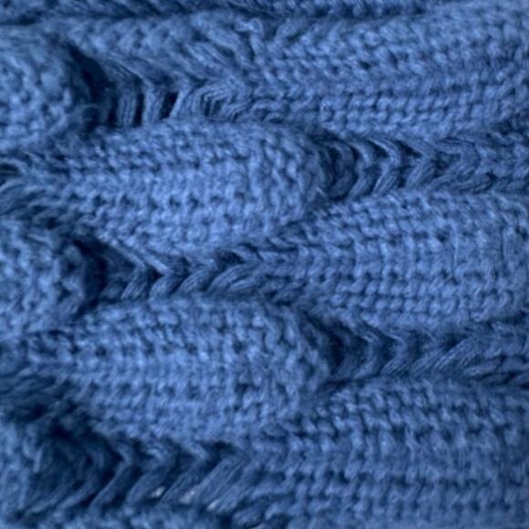 Sadie and Sage Cornflower Blue Small Cottagecore Whimsy Scalloped Cardigan - Picture 3 of 8